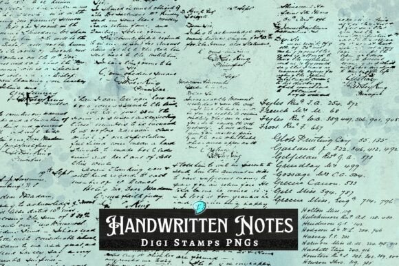 Download Handwritten Notes Digi Stamps Overlays - Stamp Collection