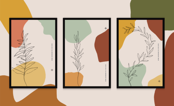 Download Minimalist Fluid Botanical Background - Premium Resources